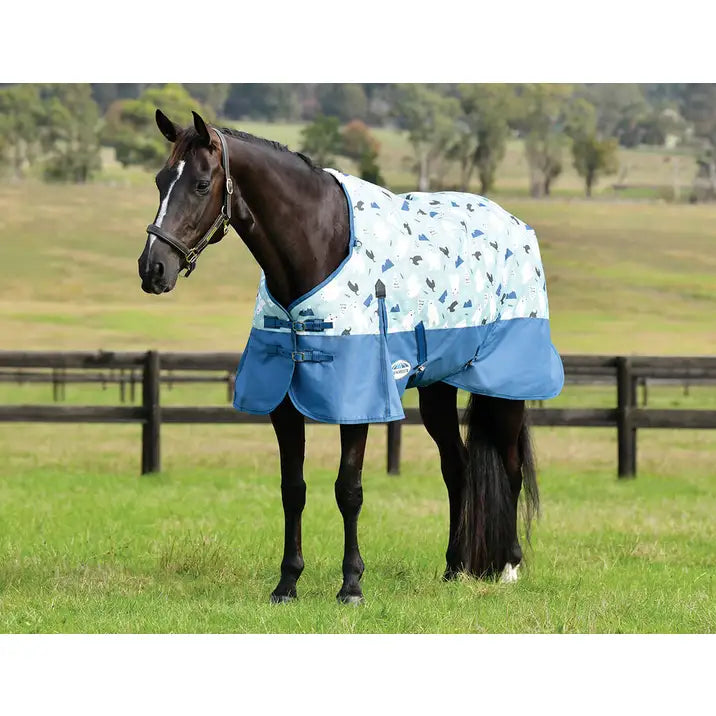 Weatherbeeta Comfitec Essential Standard Neck Medium Turnout Rug (220g) Winter Print