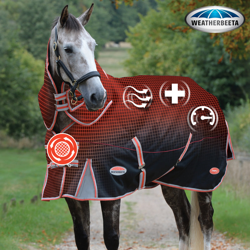 Weatherbeeta Comfitec Premier with Therapy-Tec Detach-A-Neck Turnout Rug Lite Plus (50g)