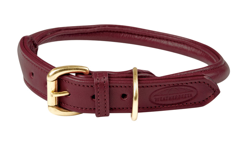 Weatherbeeta Rolled Leather Dog Collar - Nags Essentials