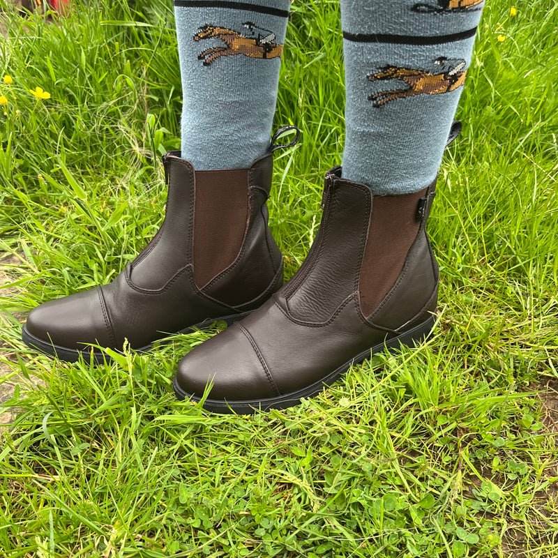 Saxon Allyn Zip Paddock Boots - Childs