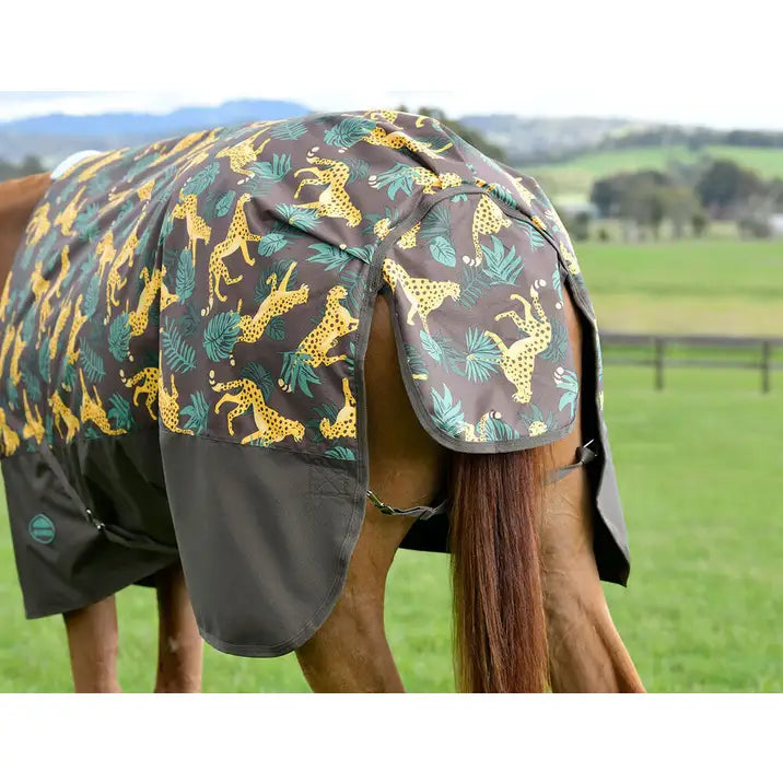 Weatherbeeta Comfitec Tyro Standard Neck Medium Turnout Rug (200g) Jungle Print