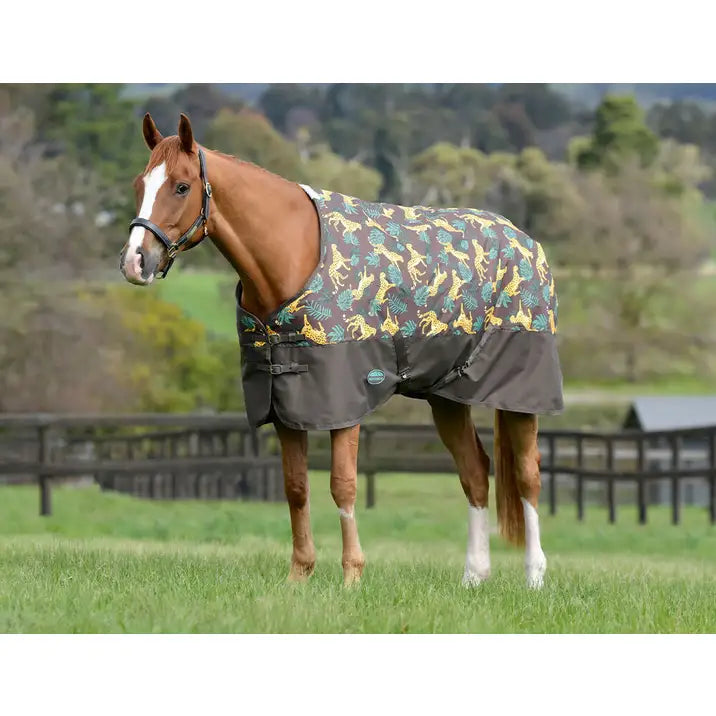 Weatherbeeta Comfitec Tyro Standard Neck Medium Turnout Rug (200g) Jungle Print