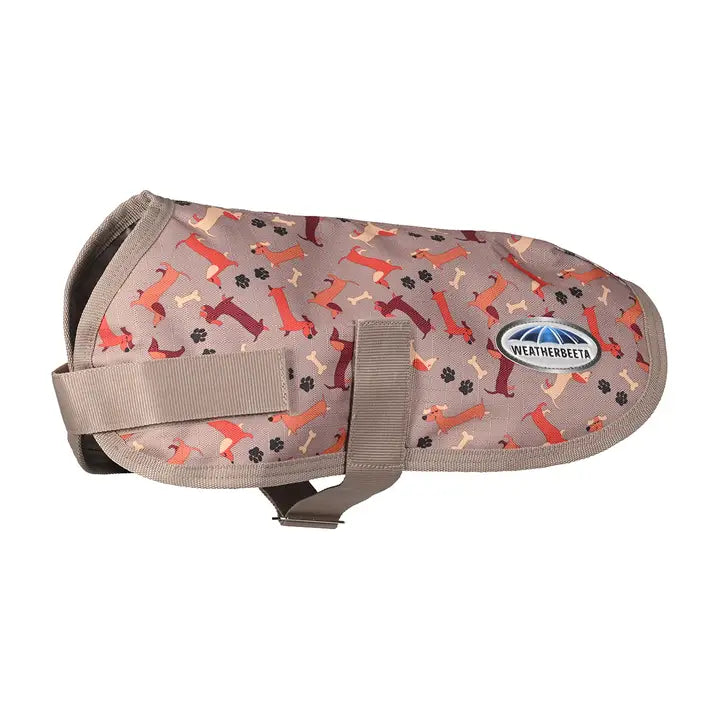 Weatherbeeta ComFiTec Essential Dog Coat - Dachshund Print