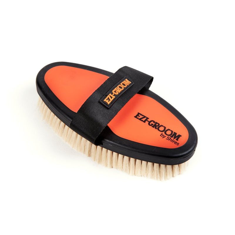 EZI-GROOM Grip Body Brush with Goat Hair