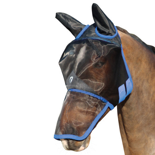 Hy Equestrian Mesh Full Mask with Ears and Nose