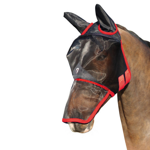 Hy Equestrian Mesh Full Mask with Ears and Nose