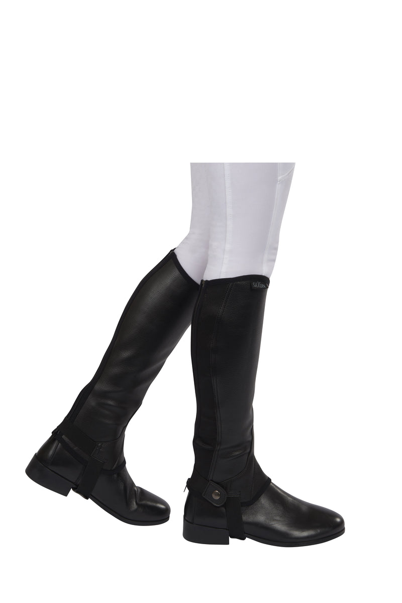 Saxon Equileather Half Chaps - Adult