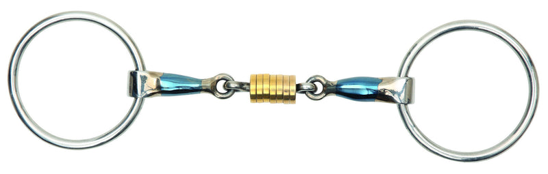 Blue Sweet Iron Loose Ring Bit with Roller Link - Nags Essentials