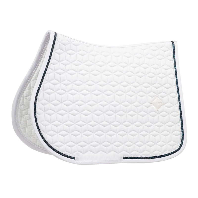 Kentucky Horsewear Glitter Rope Showjumping Saddle Pad White/Black