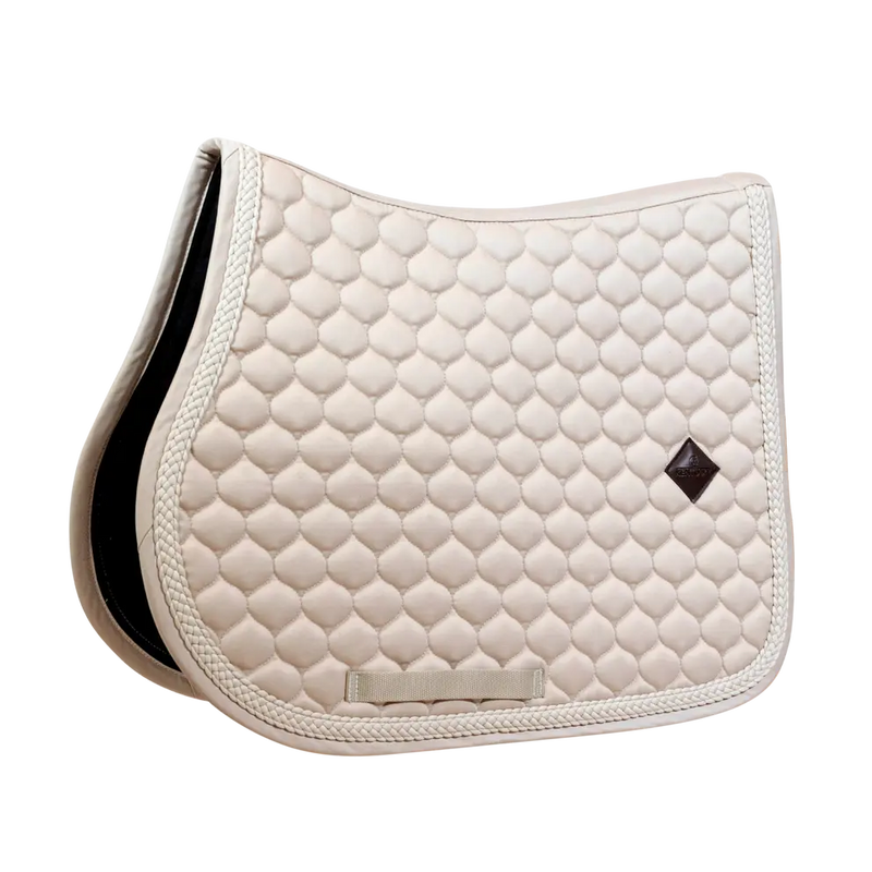 Kentucky Horsewear Plaited Cord Saddle Pad Jumping Beige