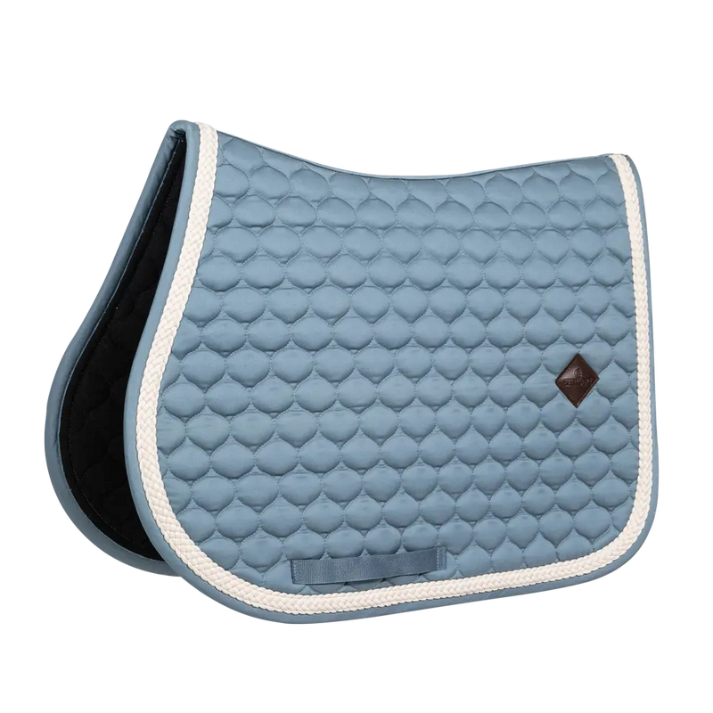 Kentucky Horsewear Plaited Cord Saddle Pad Jumping Light Blue