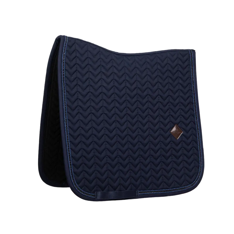 Kentucky Horsewear Dressage Saddle Pad Metal Chain Navy