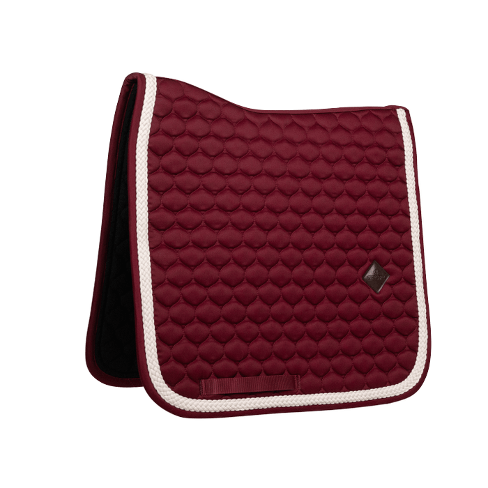 Kentucky Horsewear Plaited Cord Dressage Saddle Pad - Bordeaux