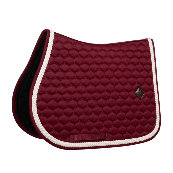 Kentucky Horsewear Plaited Cord Saddle Pad Jumping Bordeaux