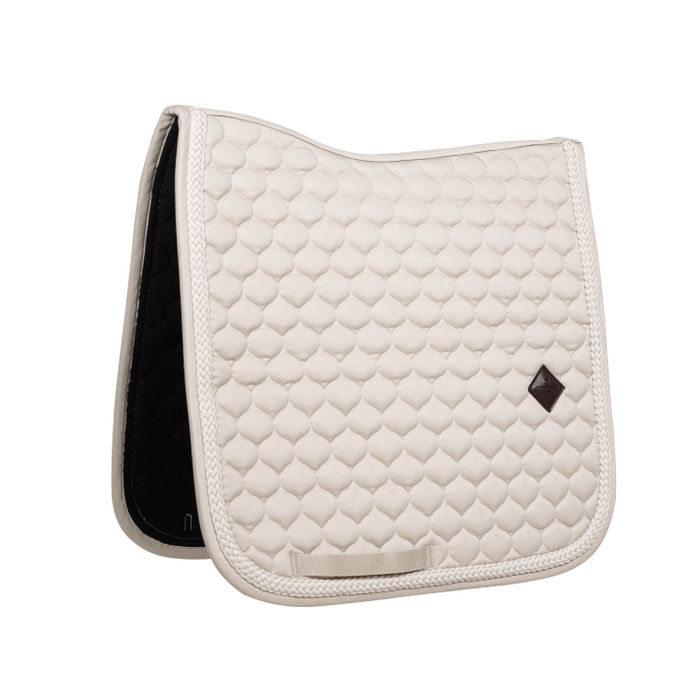 Kentucky Horsewear Plaited Cord Dressage Saddle Pad - Beige