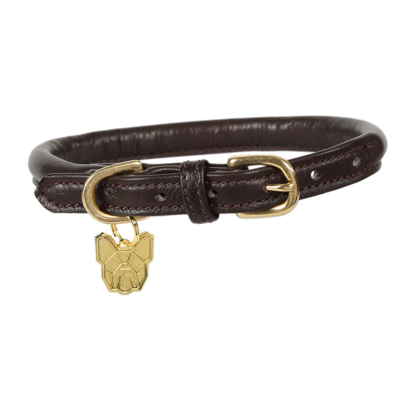 Digby & Fox Rolled Leather Dog Collar