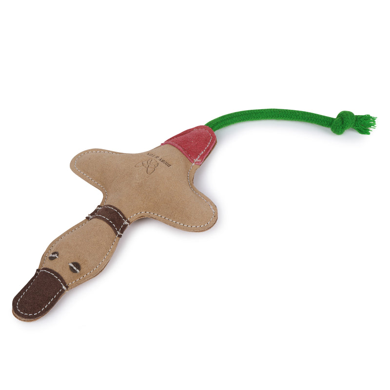 Digby & Fox Leather Duck Dog Toy