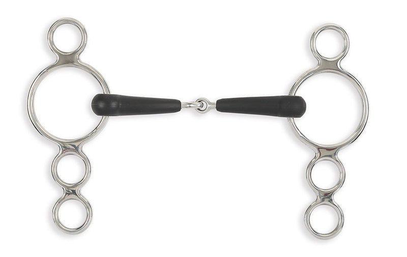 Equikind+ Three Ring Dutch Gag Jointed Mouth Bit - Nags Essentials