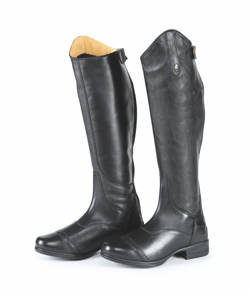 Moretta Aida Long Leather Riding Boots - Slim Calf