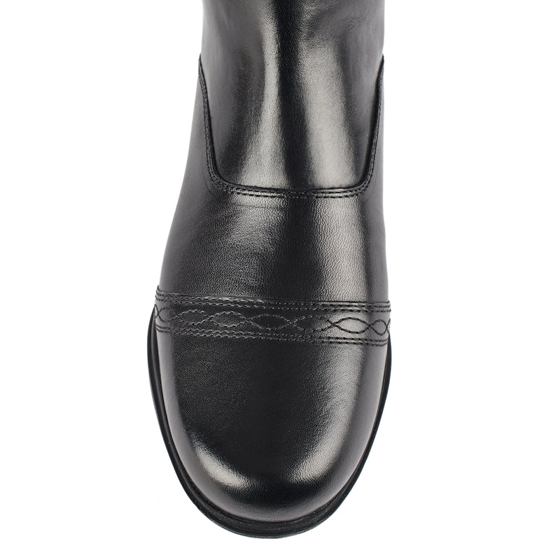 Moretta Aida Long Leather Riding Boots - Slim Calf