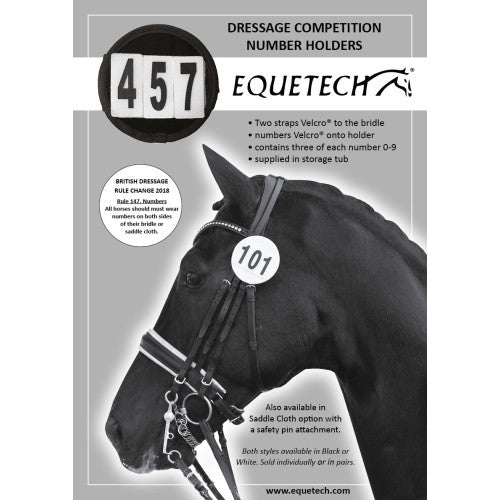 Saddle Cloth Dressage Number - Pair