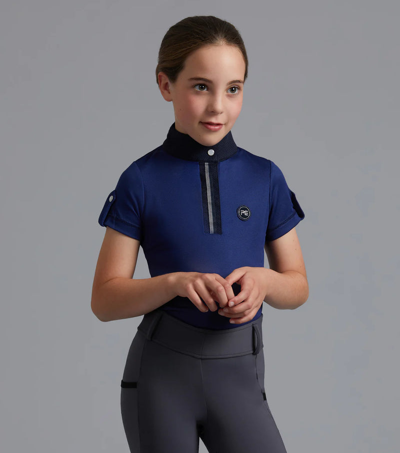 Premier Equine Mini Amia Girl's Technical Short Sleeve Riding Top