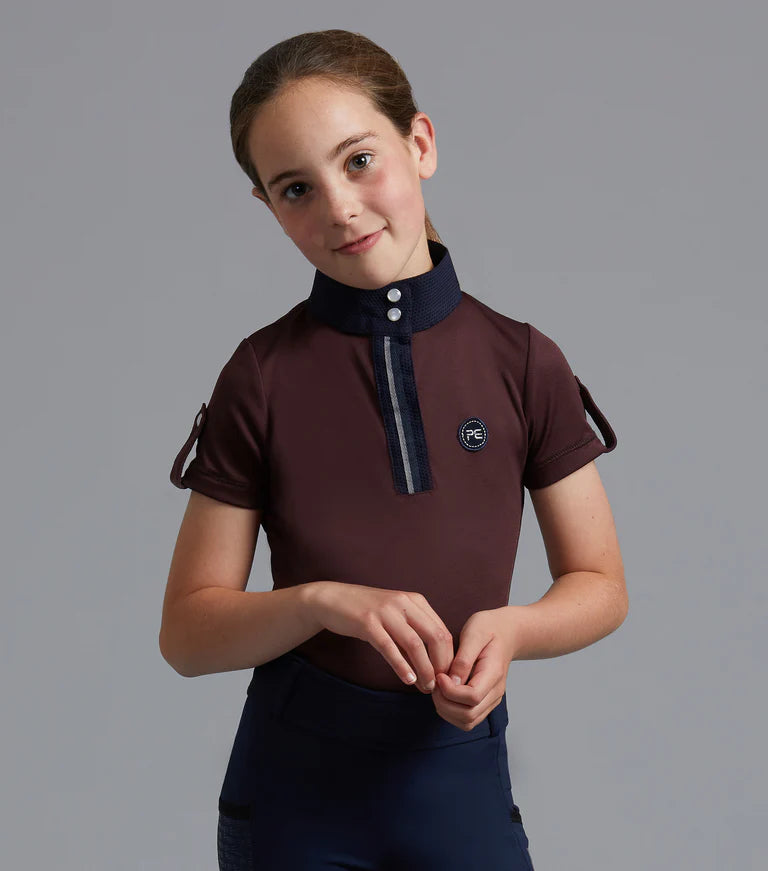 Premier Equine Mini Amia Girl's Technical Short Sleeve Riding Top