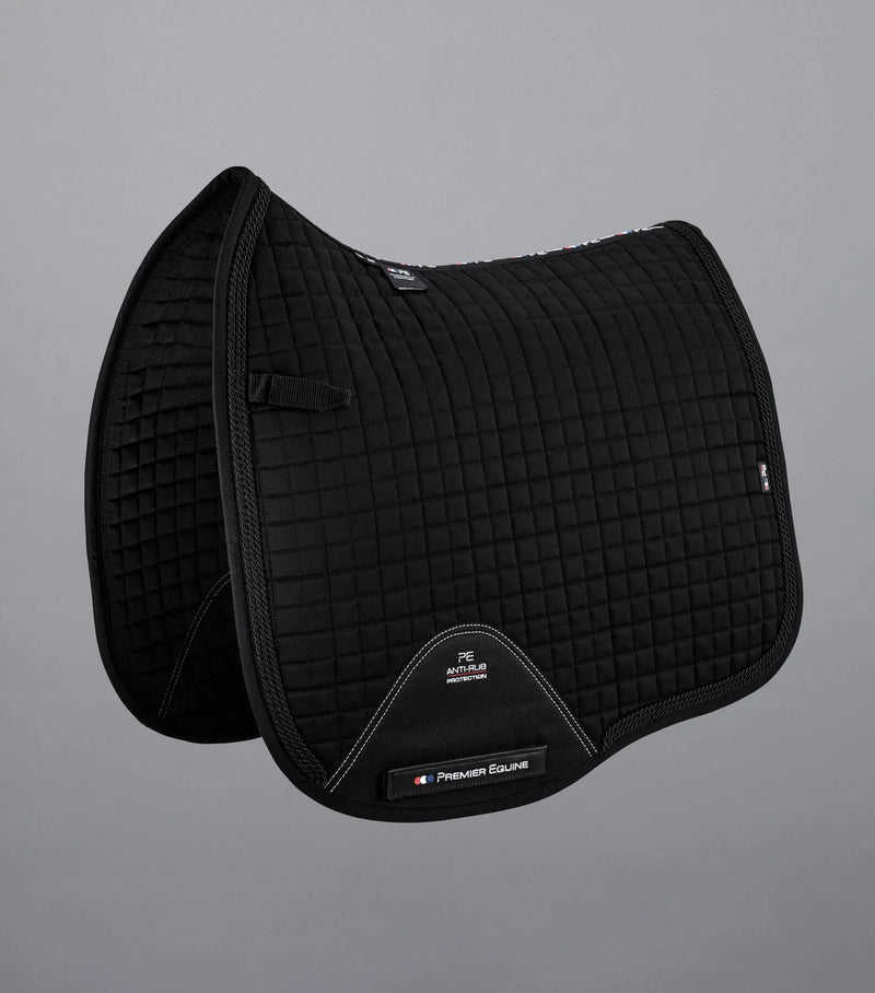 Premier Equine Close Contact European Cotton Saddlepad Dressage Square