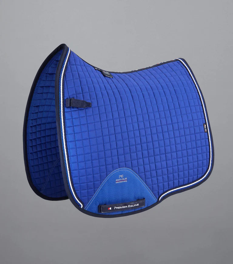 Premier Equine Close Contact European Cotton Saddlepad Dressage Square