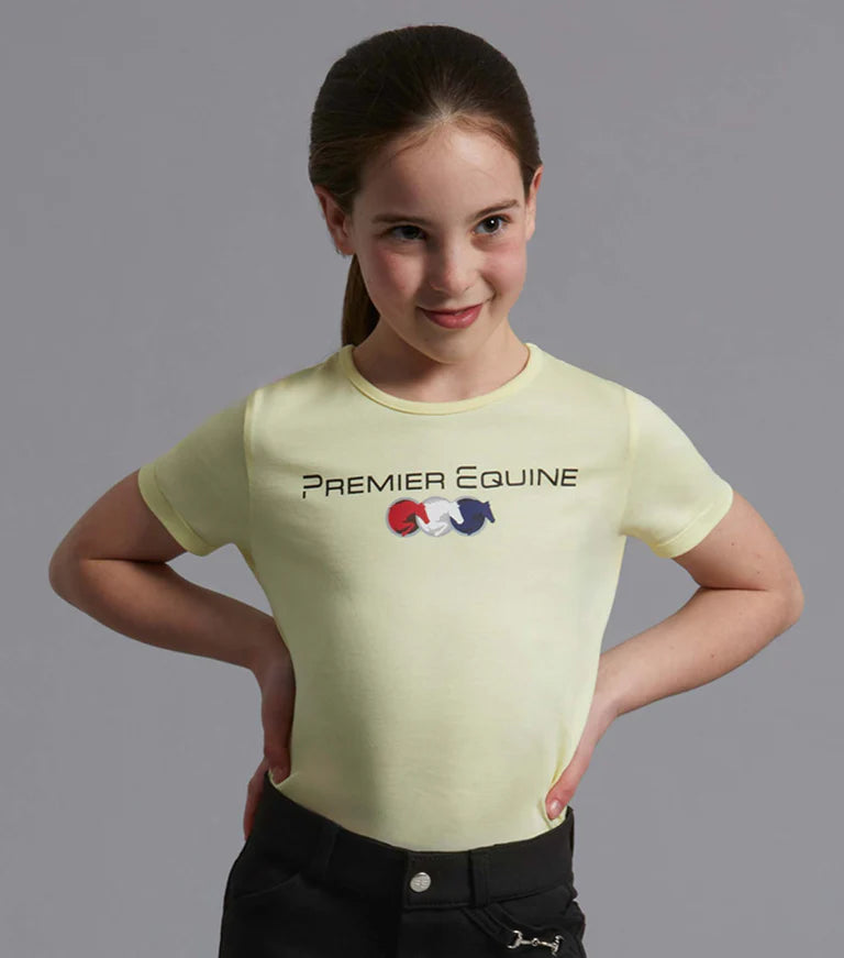 Premier Equine Chiaro Girls Cotton Riding T-Shirt