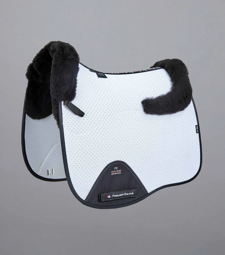 Premier Equine Close Contact Airtechnology Shockproof Wool Saddle Pad - Dressage Square