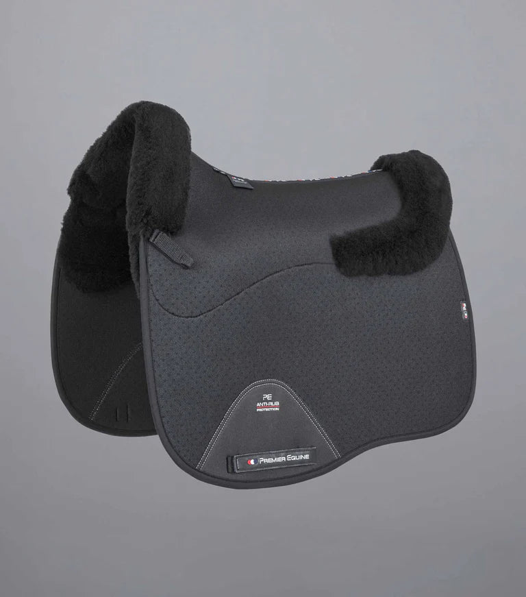 Premier Equine Close Contact Airtechnology Shockproof Wool Saddle Pad - Dressage Square