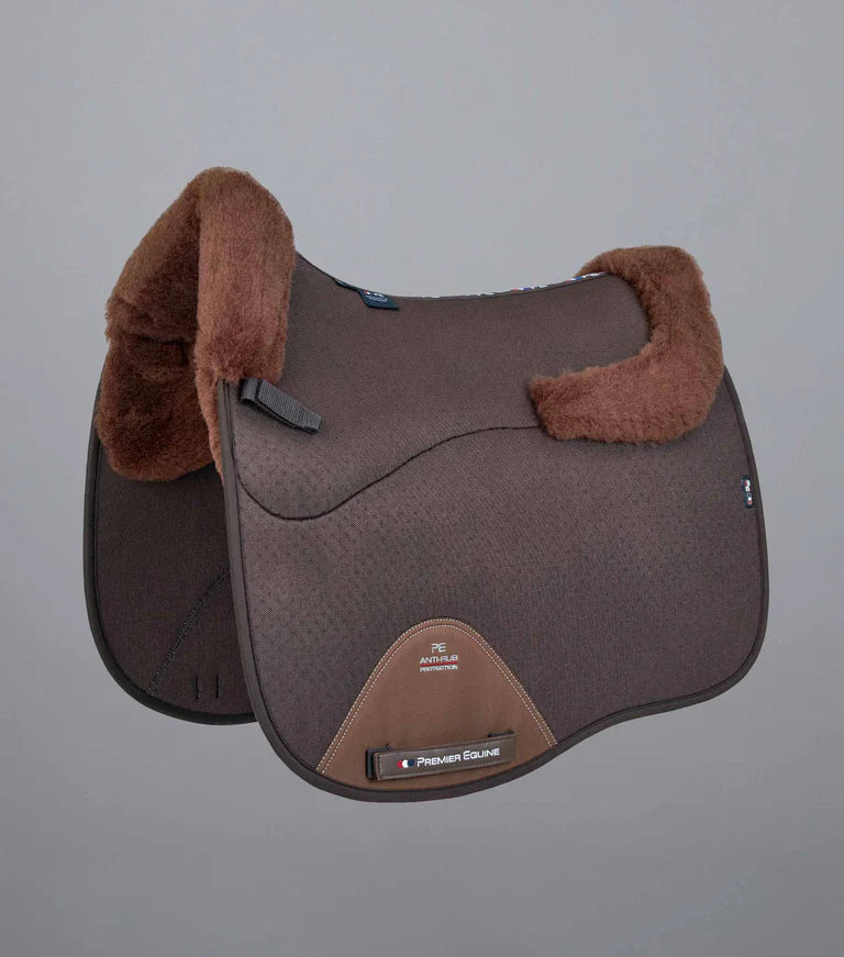 Premier Equine Close Contact Airtechnology Shockproof Wool Saddle Pad - Dressage Square