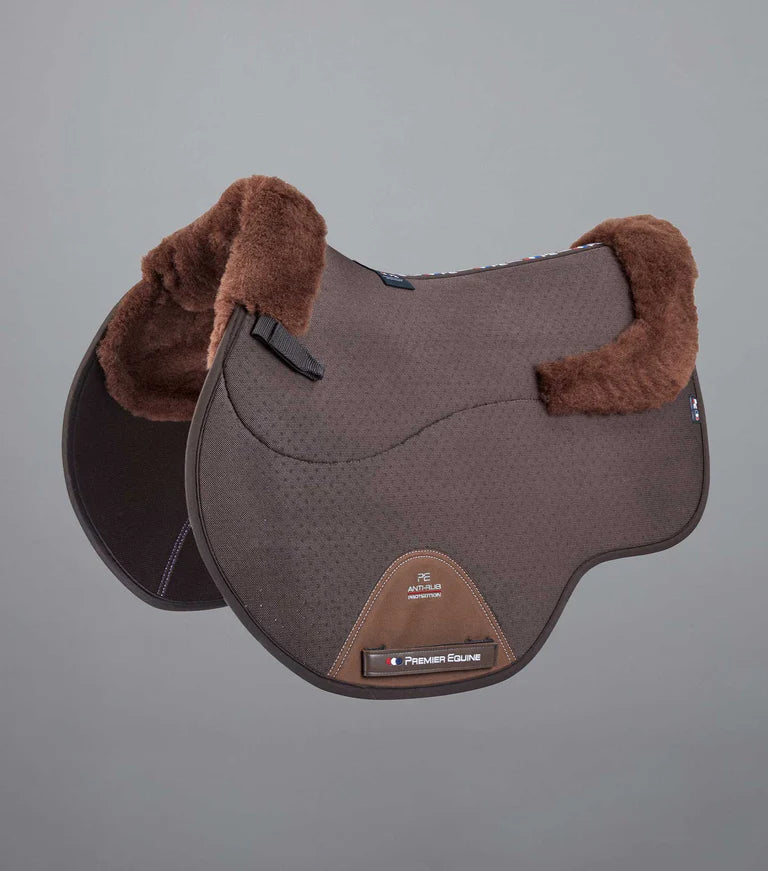 Premier Equine Close Contact Airtechnology Shockproof Wool Saddle Pad - GP/Jump Square