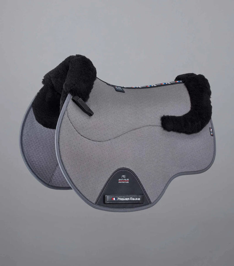 Premier Equine Close Contact Airtechnology Shockproof Wool Saddle Pad - GP/Jump Square