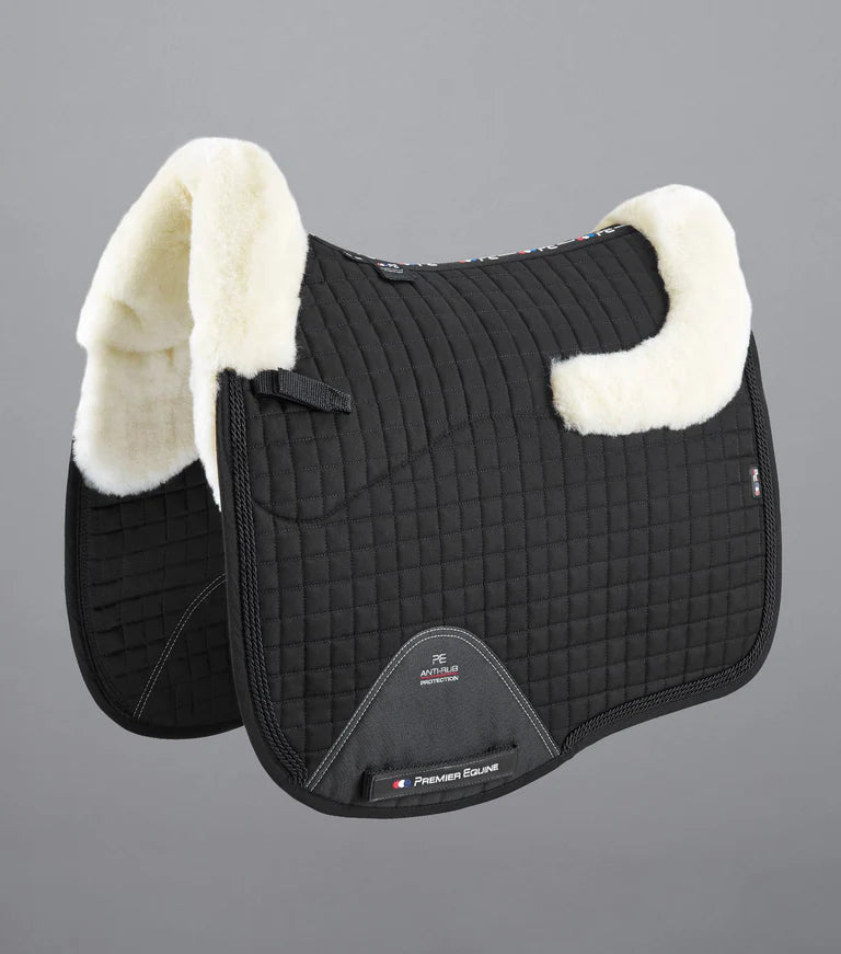 Premier Equine Close Contact Merino Wool European Saddlepad Dressage Square