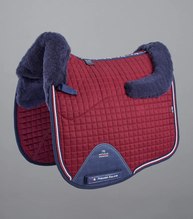 Premier Equine Close Contact Merino Wool European Saddlepad Dressage Square