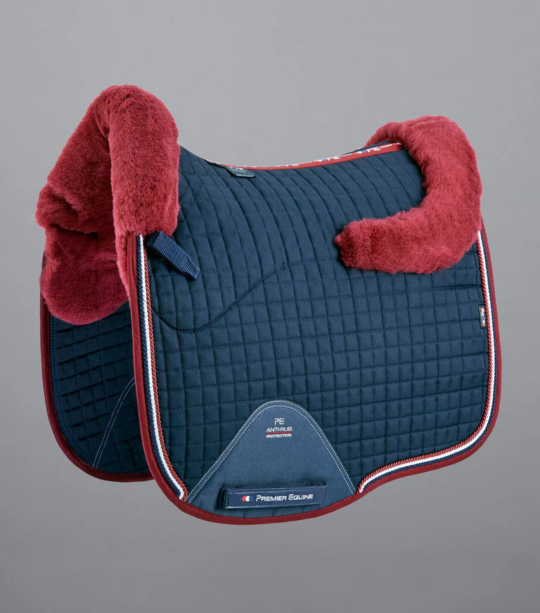 Premier Equine Close Contact Merino Wool European Saddlepad Dressage Square