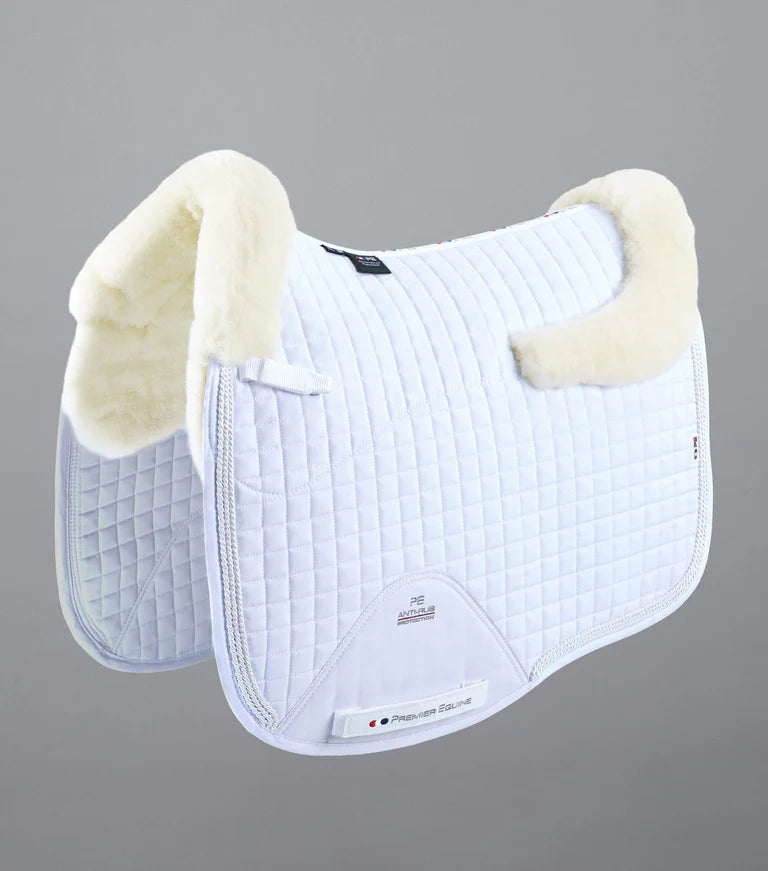 Premier Equine Close Contact Merino Wool European Saddlepad Dressage Square