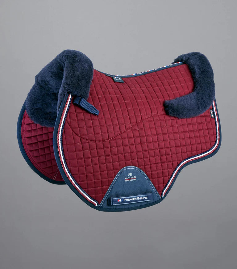 Premier Equine Close Contact Merino Wool European Saddlepad GP/Jump Square