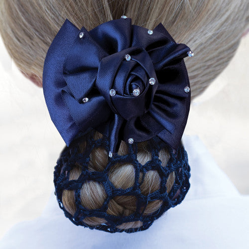 Dressage Rosette Ribbon Bow & Net