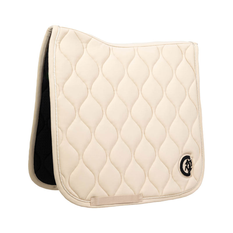 Kentucky Horsewear Dressage Saddle Pad Wave 3D Logo Beige