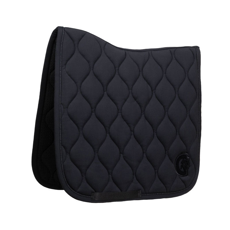 Kentucky Horsewear Dressage Saddle Pad Wave 3D Logo Black