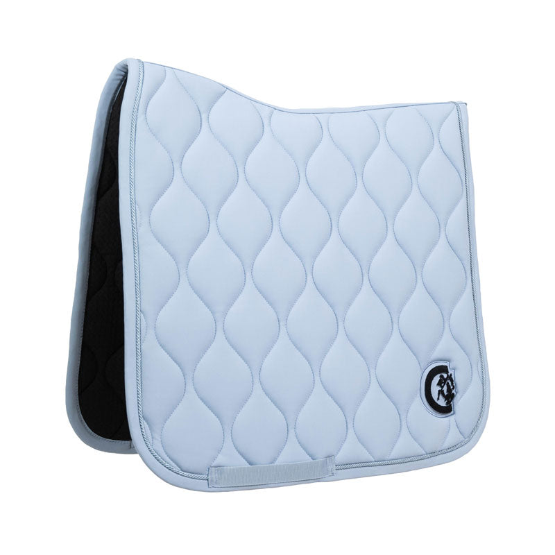 Kentucky Horsewear Dressage Saddle Pad Wave 3D Logo Light Blue