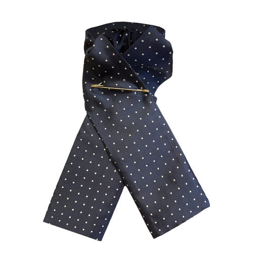 Pin Spot Riding Stock - Navy/White