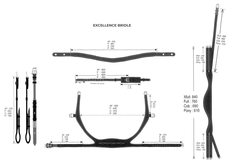 Montar US Excellence Bridle Classic Organic Tanned Black