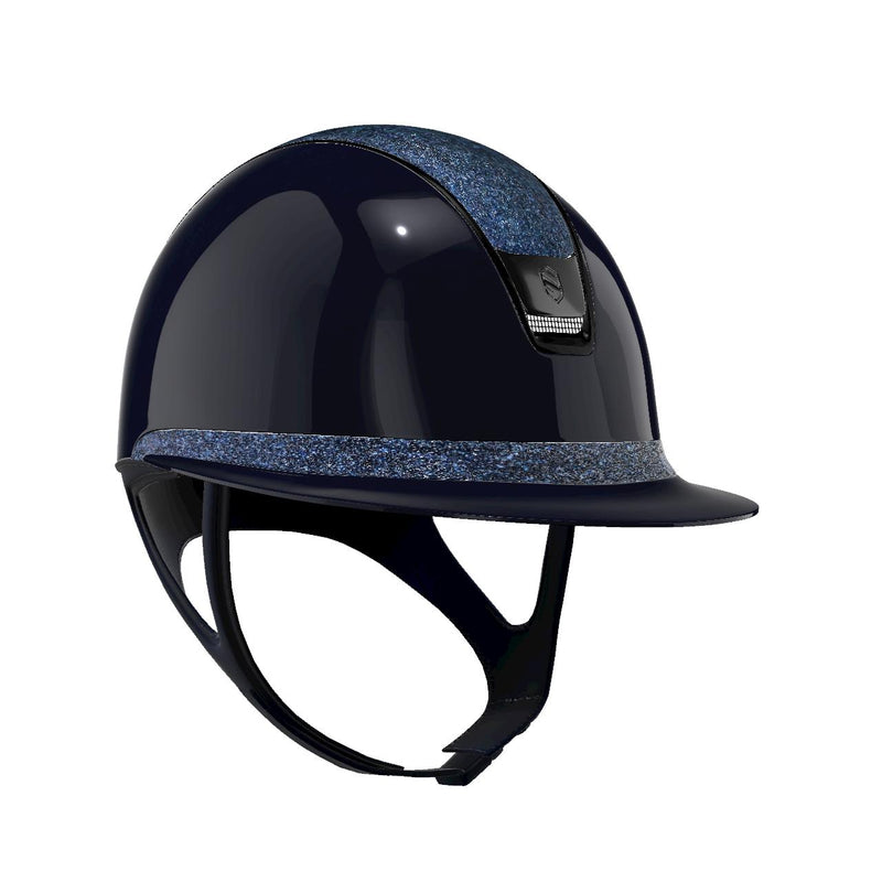 Samshield MissShield Gloss Blue 2.0 Ultra Fine Rock Cosmic Nights Top and Frontal Band with Black Chrome Trim