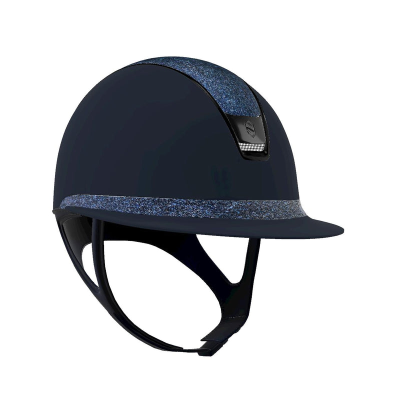 Samshield MissShield Matt Blue 2.0 Ultra Fine Rock Cosmic Nights Top and Frontal Band with Black Chrome Trim