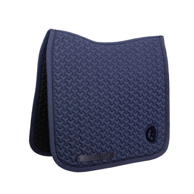 Kentucky Dressage Saddle Pad Plaited 3D Logo – Navy