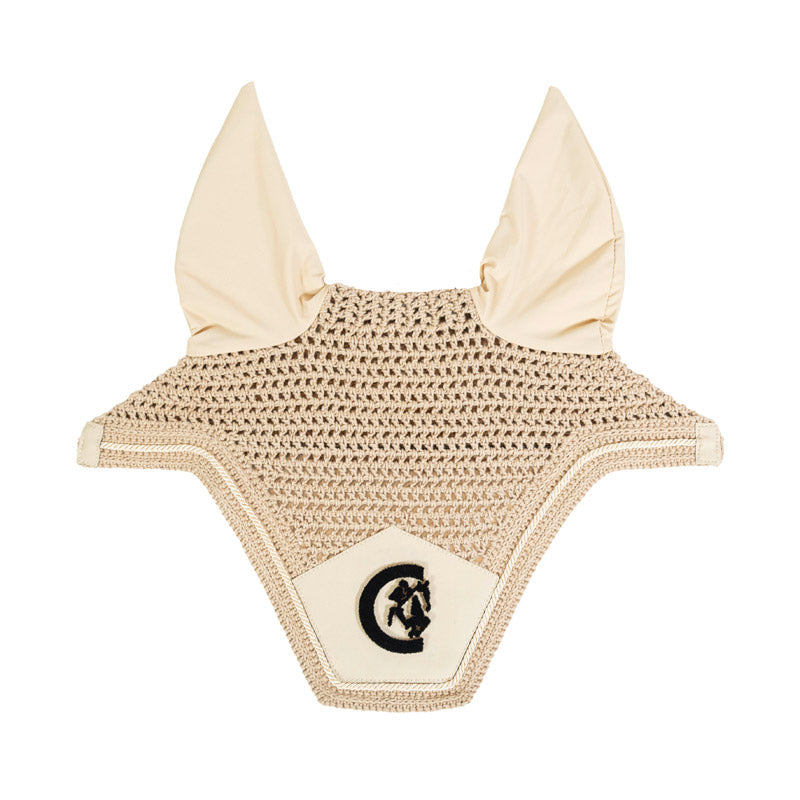 Kentucky Horsewear Soundless Fly Veil Wellington 3D Logo – Beige